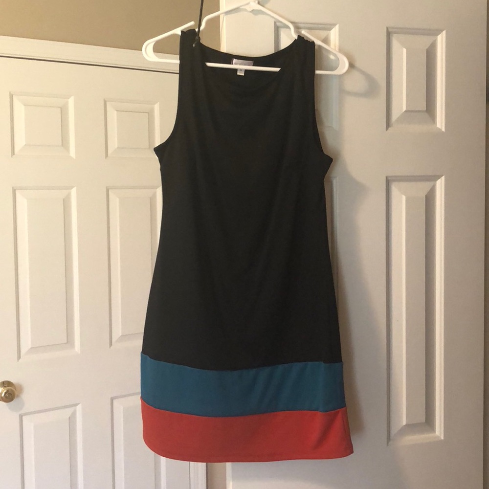 Color block sleeveless dress